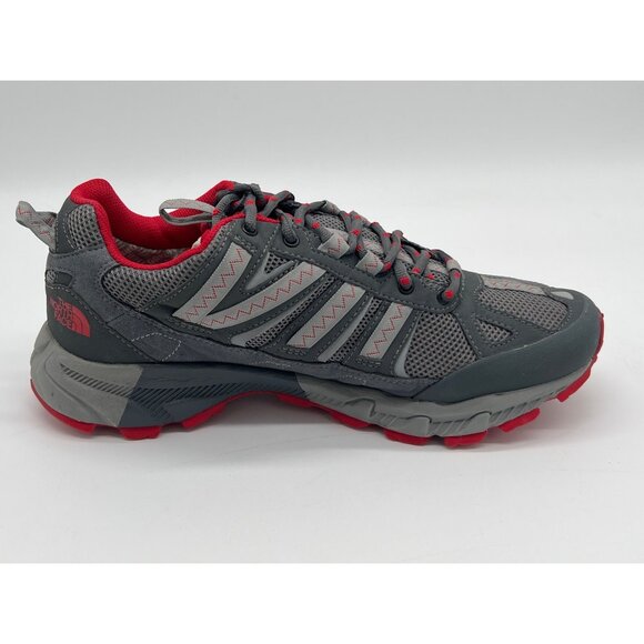 The North Face Mens Gray/Red Single Left Hiking Shoe Size 9 Gore-Tex Mesh Trail - Picture 3 of 7